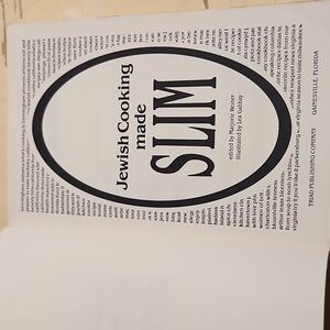 Jewish Cooking Made Slim Vintage Cookbook 1983 Softcover